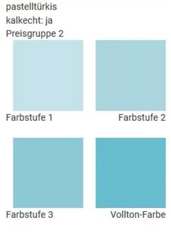 Wandfarben in pastelltürkis